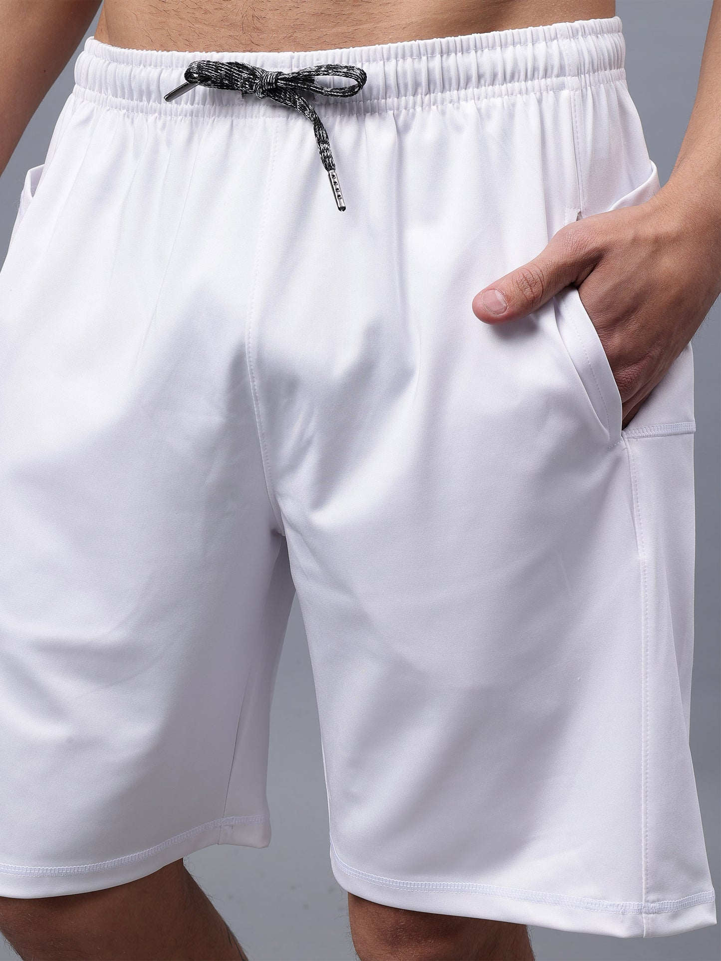 Men's Running Shorts | Workout Running Shorts for Men | Men Gym Yoga Outdoor Sports Shorts- White