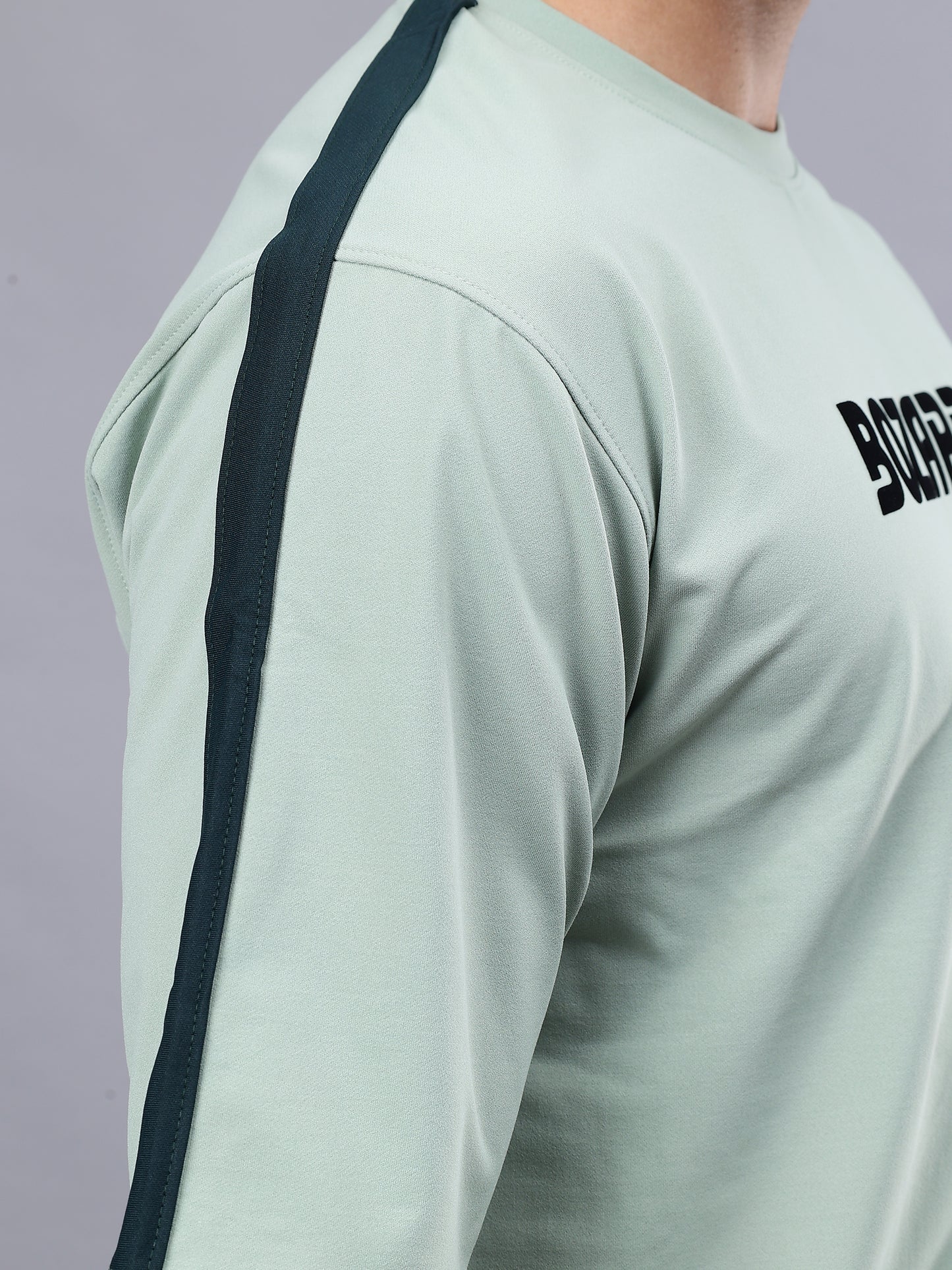 Round Neck Oversized Fit Drop Shoulder Half Sleeves T-Shirt for Men | Men's Printed Oversized T shirt- Pista