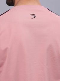 Round neck Oversized t shirt-light pink