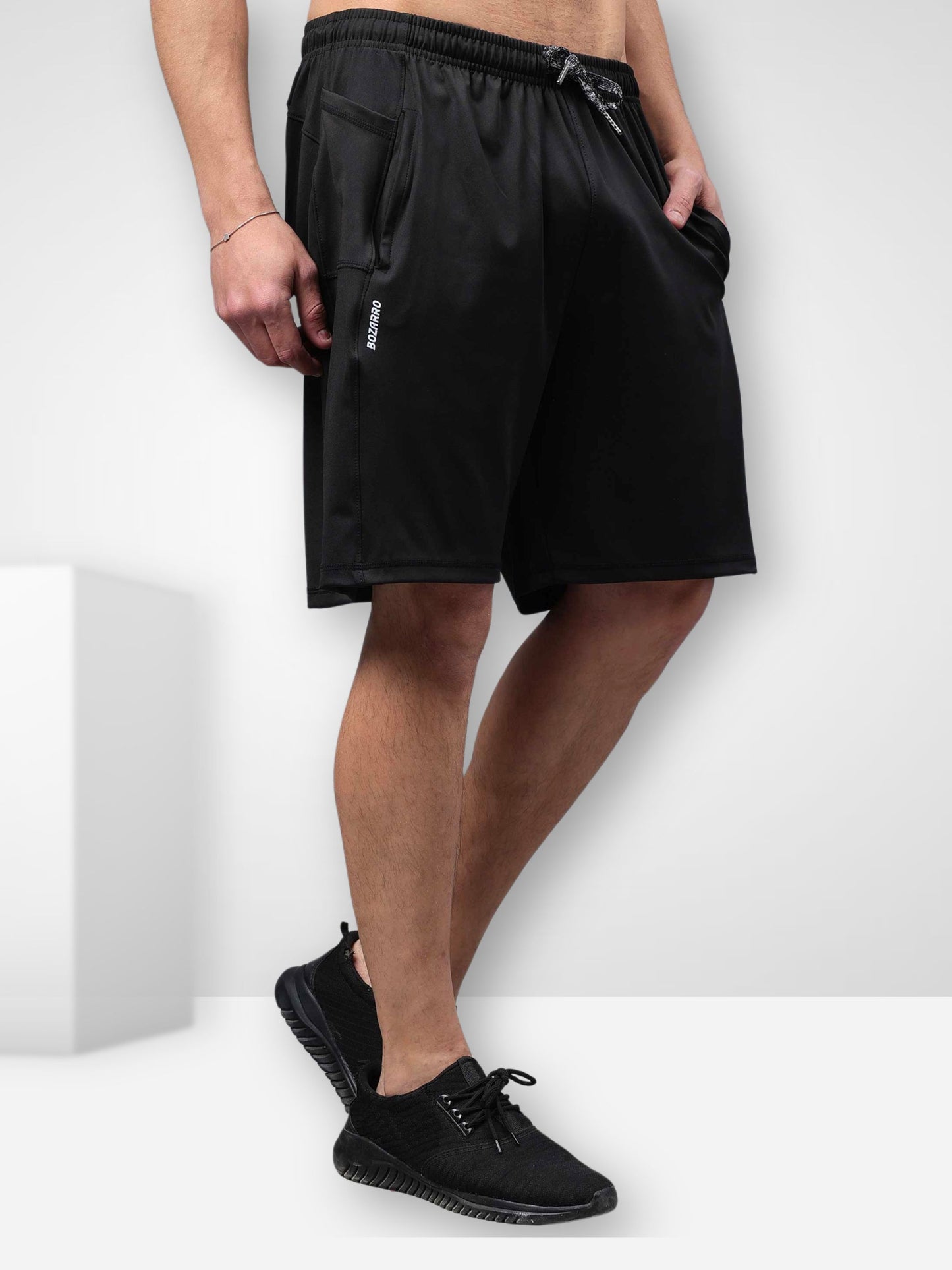 Men's Running Shorts | Workout Running Shorts for Men | Men Gym Yoga Outdoor Sports Shorts- Black