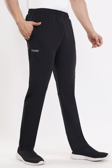 Men's Regular Fit Running Track Pants | Slim Fit Track Pants | Super Stretchable Track Pant for Men(TP03) - Black
