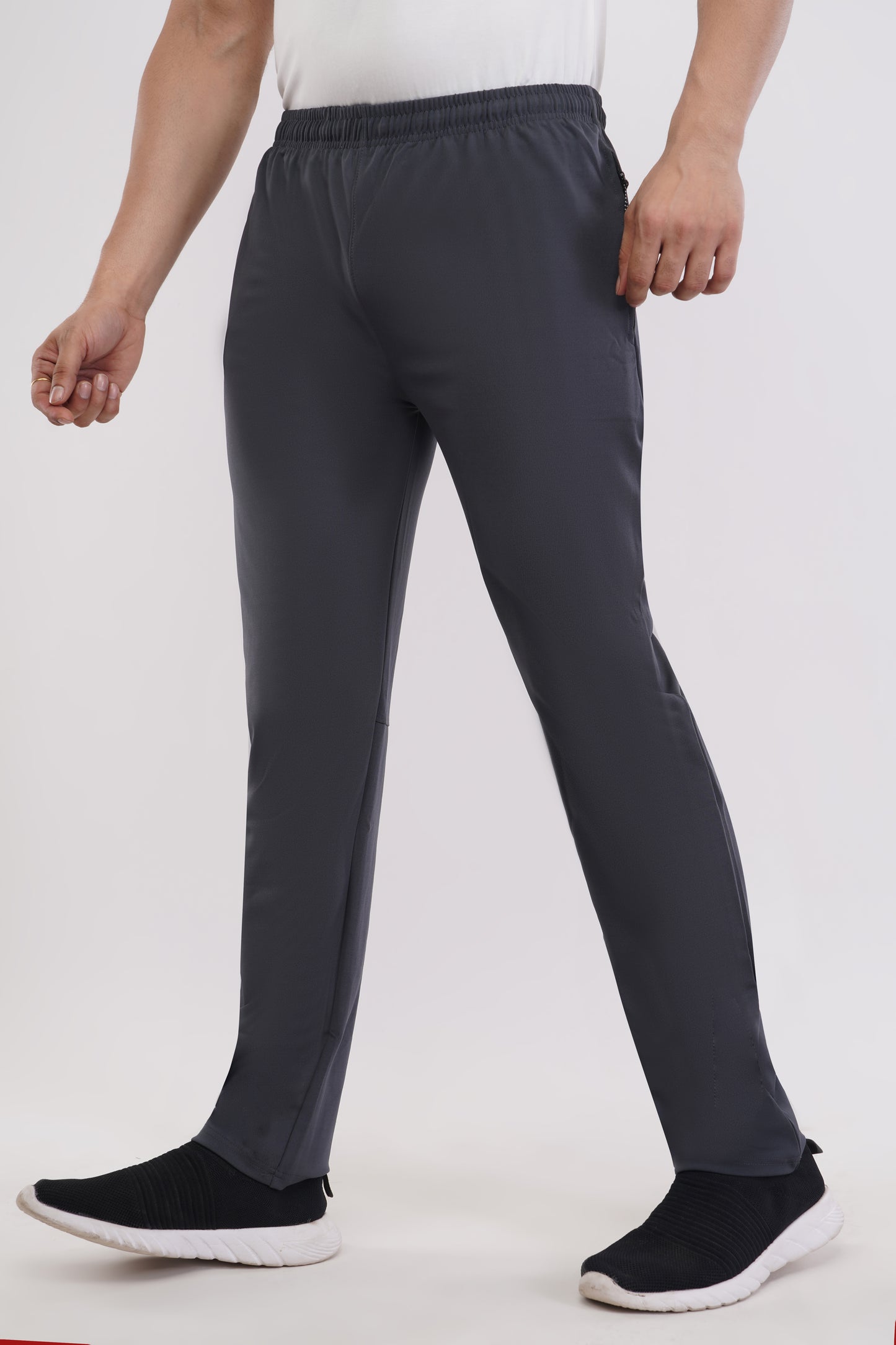 Men's Regular Fit Running Track Pants | Slim Fit Track Pants | Super Stretchable Track Pant for Men(TP03) - Dark Gray