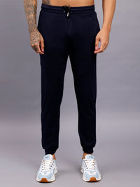 Slim fit track pants with side pockets with fresh treatment - Blue