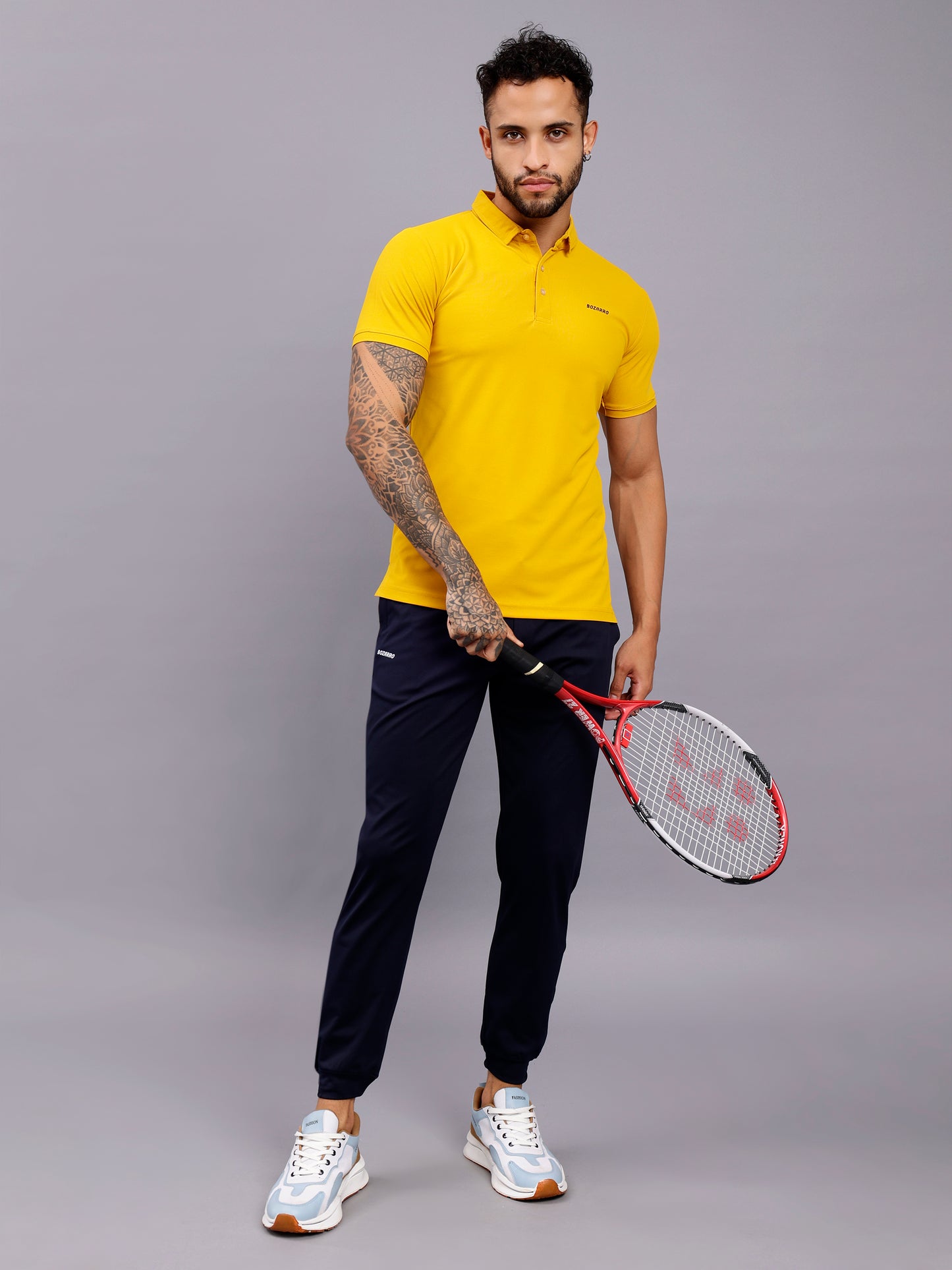 Men's Regular Fit Polo T-Shirt | Polo Plain Half Sleeve Casual T-Shirt | Polo T-Shirt for Men(PT01) - Yellow