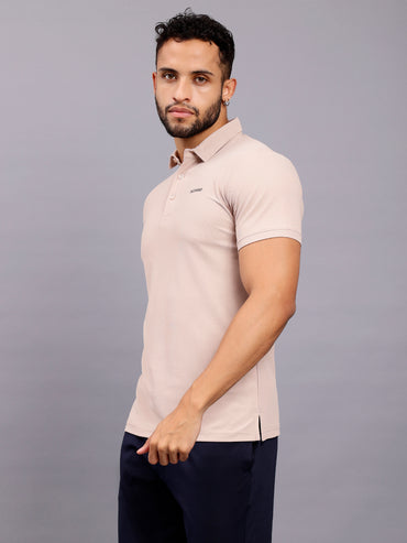 Men's Regular Fit Polo T-Shirt | Polo Plain Half Sleeve Casual T-Shirt | Polo T-Shirt for Men(PT01)-Off White