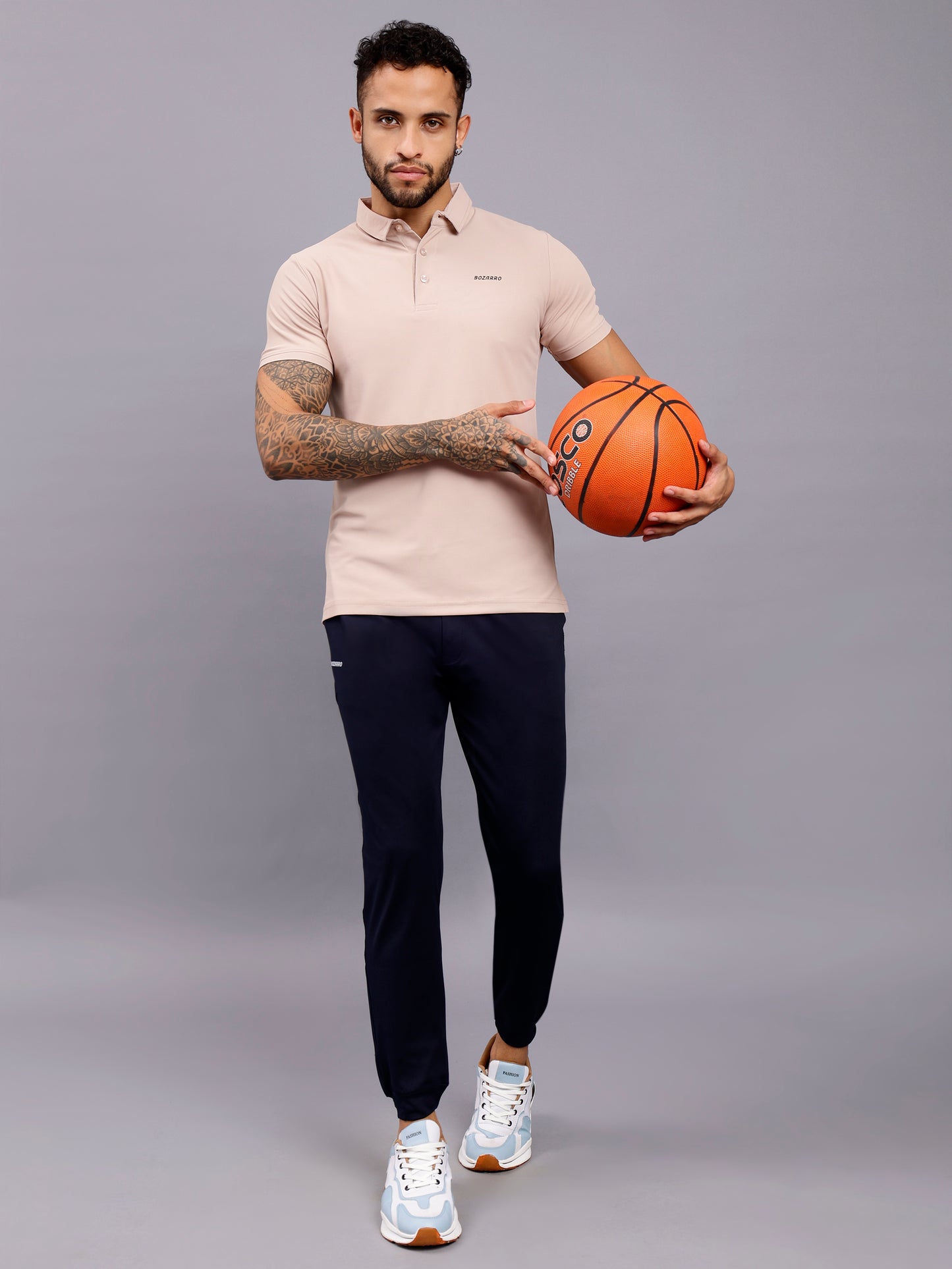Men's Regular Fit Polo T-Shirt | Polo Plain Half Sleeve Casual T-Shirt | Polo T-Shirt for Men(PT01)-Off White