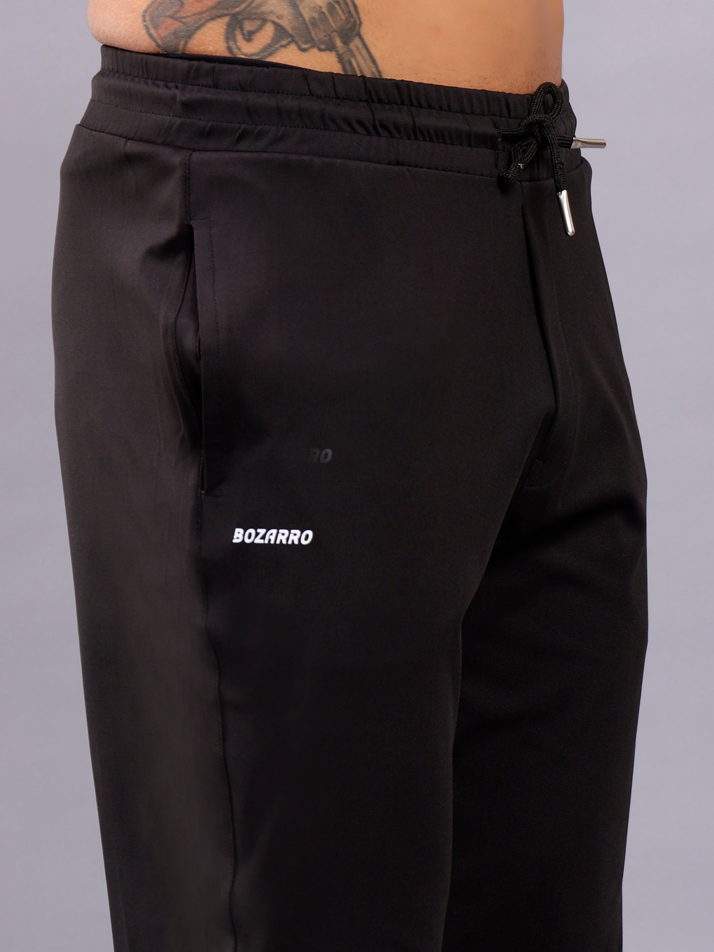 Men's Regular Fit Running Track Pants | Slim Fit Track Pants | Super Stretchable Track Pant for Men - Black