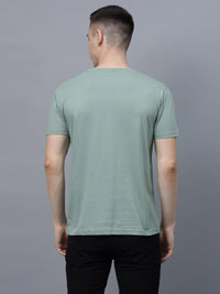 Men's Cotton T Shirt | Round Neck T Shirt | Round Neck Half Sleeve T shirt-Mint Green