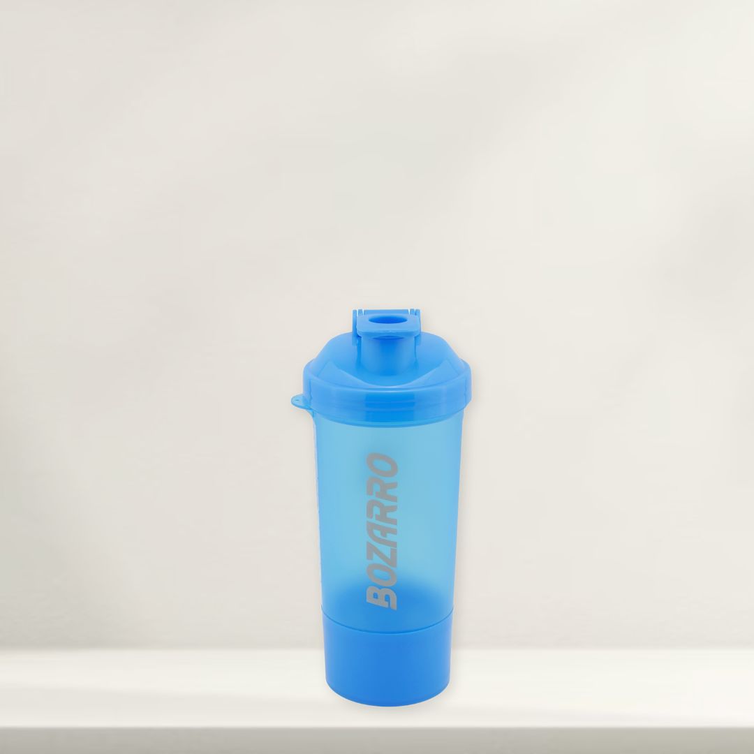 Premium Sports Shaker Bottle | Gym Shaker Bottle for Protein Shake | Leakproof | Shaker Bottle for Men & Women |600ML-Blue