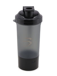 Premium Sports Shaker Bottle | Gym Shaker Bottle for Protein Shake | Leakproof | Shaker Bottle for Men & Women |600ML-Black