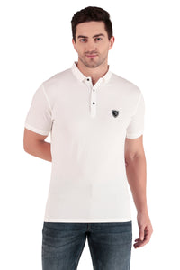 Men's Regular Fit Polo T-Shirt | Polo Plain T-Shirt | Half Sleeve | Casual T-Shirt for Men[PL02]- White