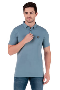 Men's Regular Fit Polo T-Shirt | Polo Plain T-Shirt | Half Sleeve | Casual T-Shirt for Men[PL02] - Dark Sky Blue