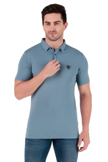 Men's Regular Fit Polo T-Shirt | Polo Plain T-Shirt | Half Sleeve | Casual T-Shirt for Men[PL02] - Dark Sky Blue