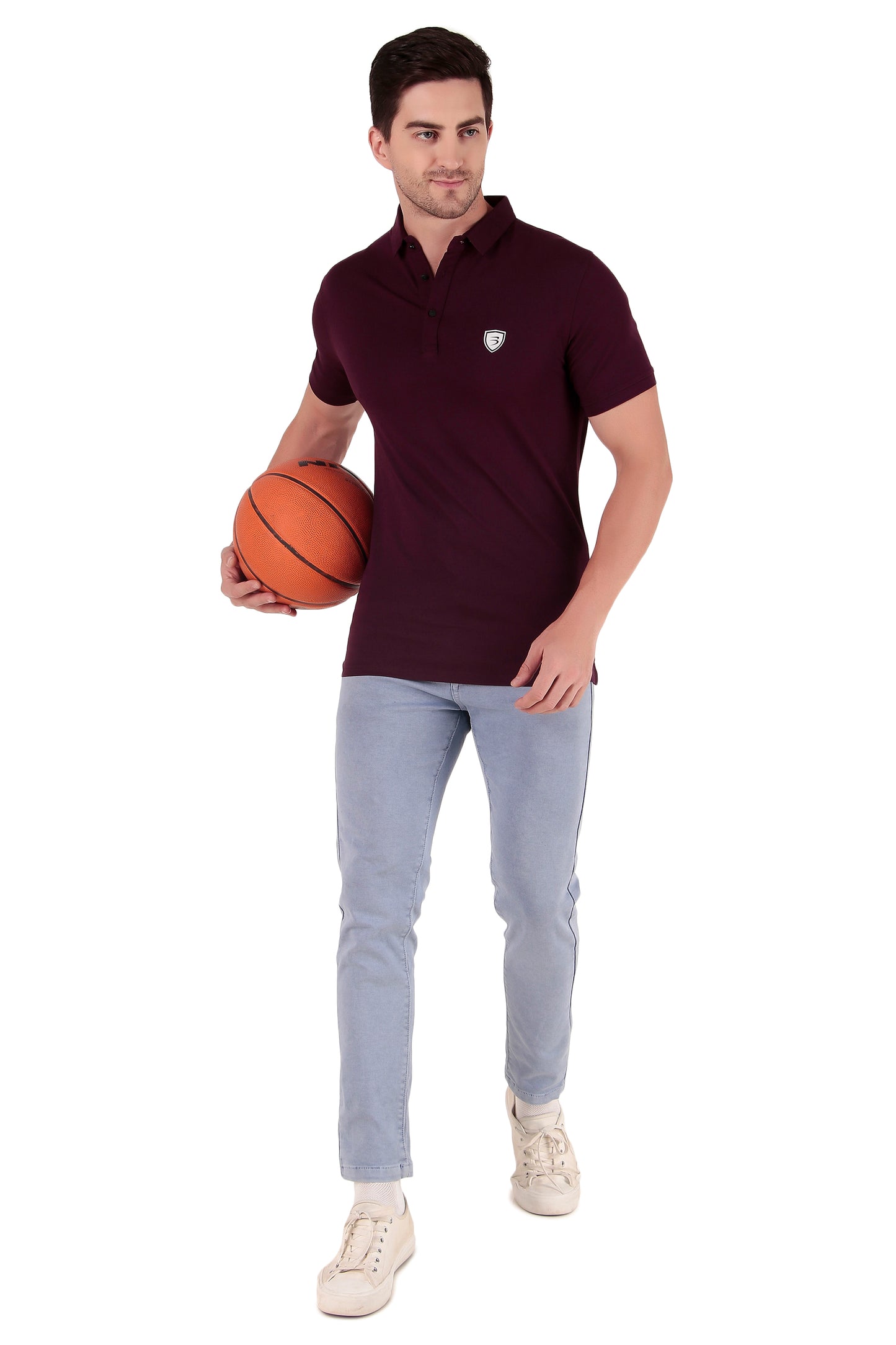 Men's Regular Fit Polo T-Shirt | Polo Plain T-Shirt | Half Sleeve | Casual T-Shirt for Men[PL02] - Wine