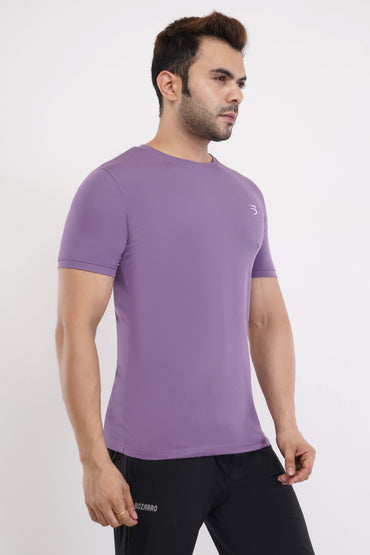 Men's Round Neck T-Shirt | Half Sleeve | Solid Regular Fit T-Shirt For Men(RN08)-Onion