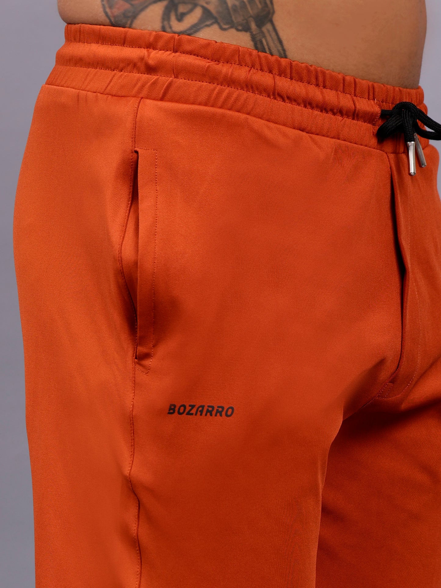 Men's Regular Fit Running Track Pants | Slim Fit Track Pants | Super Stretchable Track Pant for Men - Orange