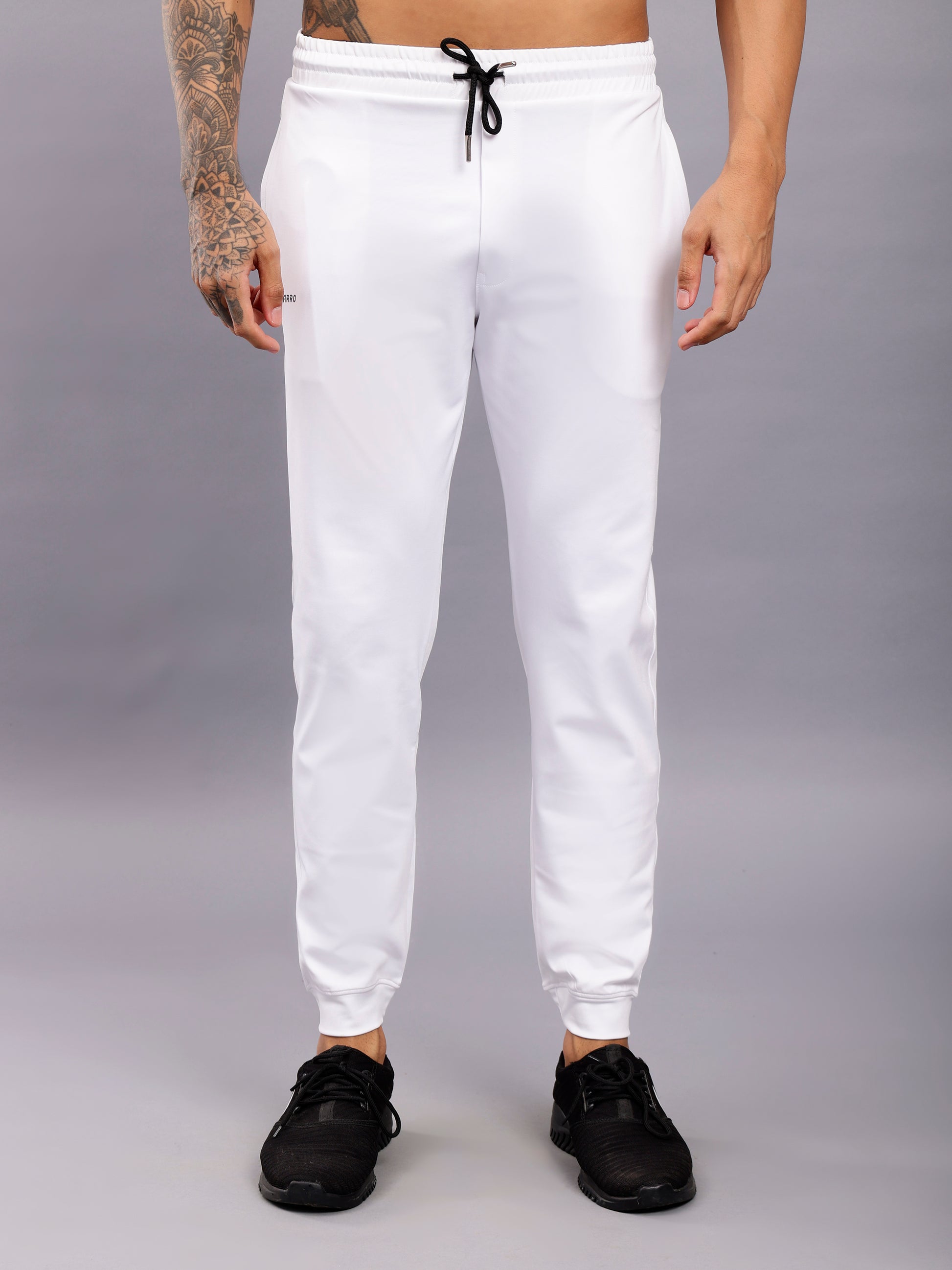 Track Pants White Slim Leg Joggers Slim Fit Track Pants With Side