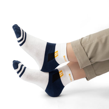 Men's Cotton Socks | Sports Quarter Length Cotton Socks | Breathable | Non Terry Socks for Men(101)-Pack of 4